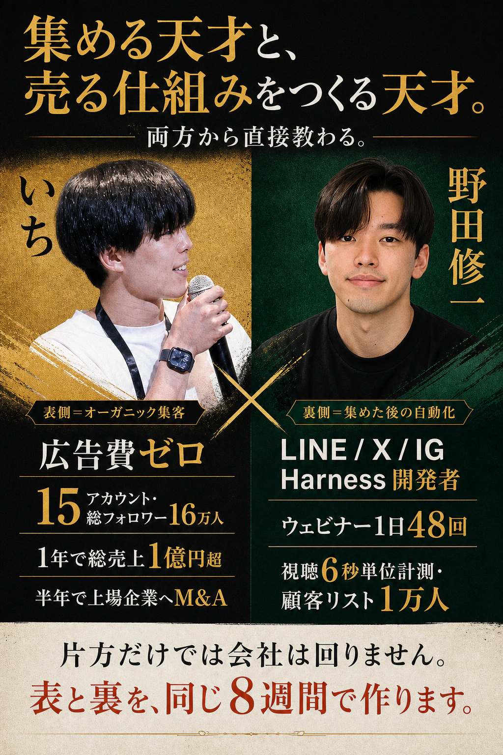 いちと野田修一から学ぶ理由